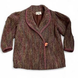 Lee Won Jae Blazer Jacket Women’s M-L Vintage Tailored 3/4 Sleeve 80’s Vintage